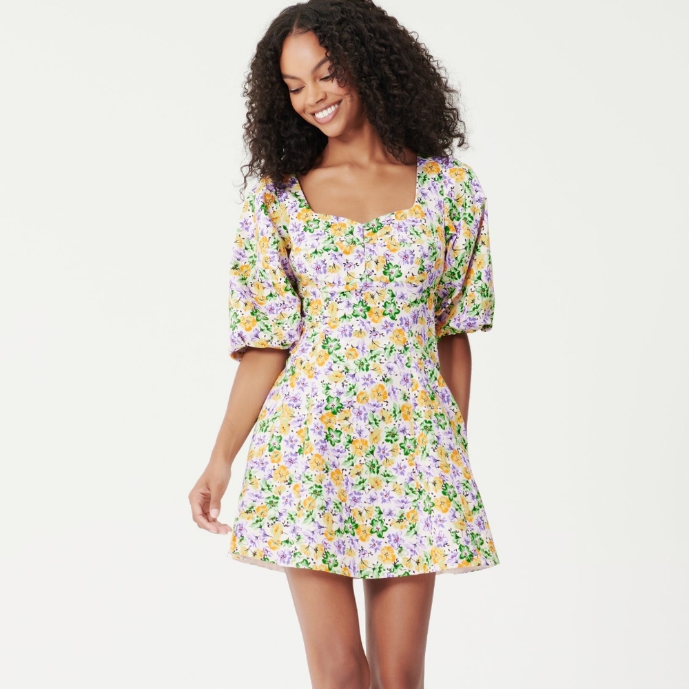 Nicholas LYDIA DRESS - WHISTLEDOWN FLORAL